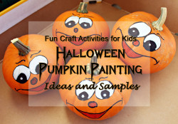 fun craft activities halloween pumpkin painting