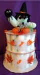 halloween baby shower witch diaper cake