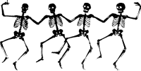 make halloween window skeletons