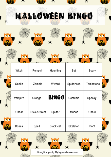 halloween bingo printable fb